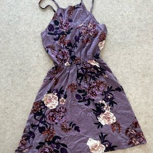 Charlotte Russe never worn NWOT purple floral dress